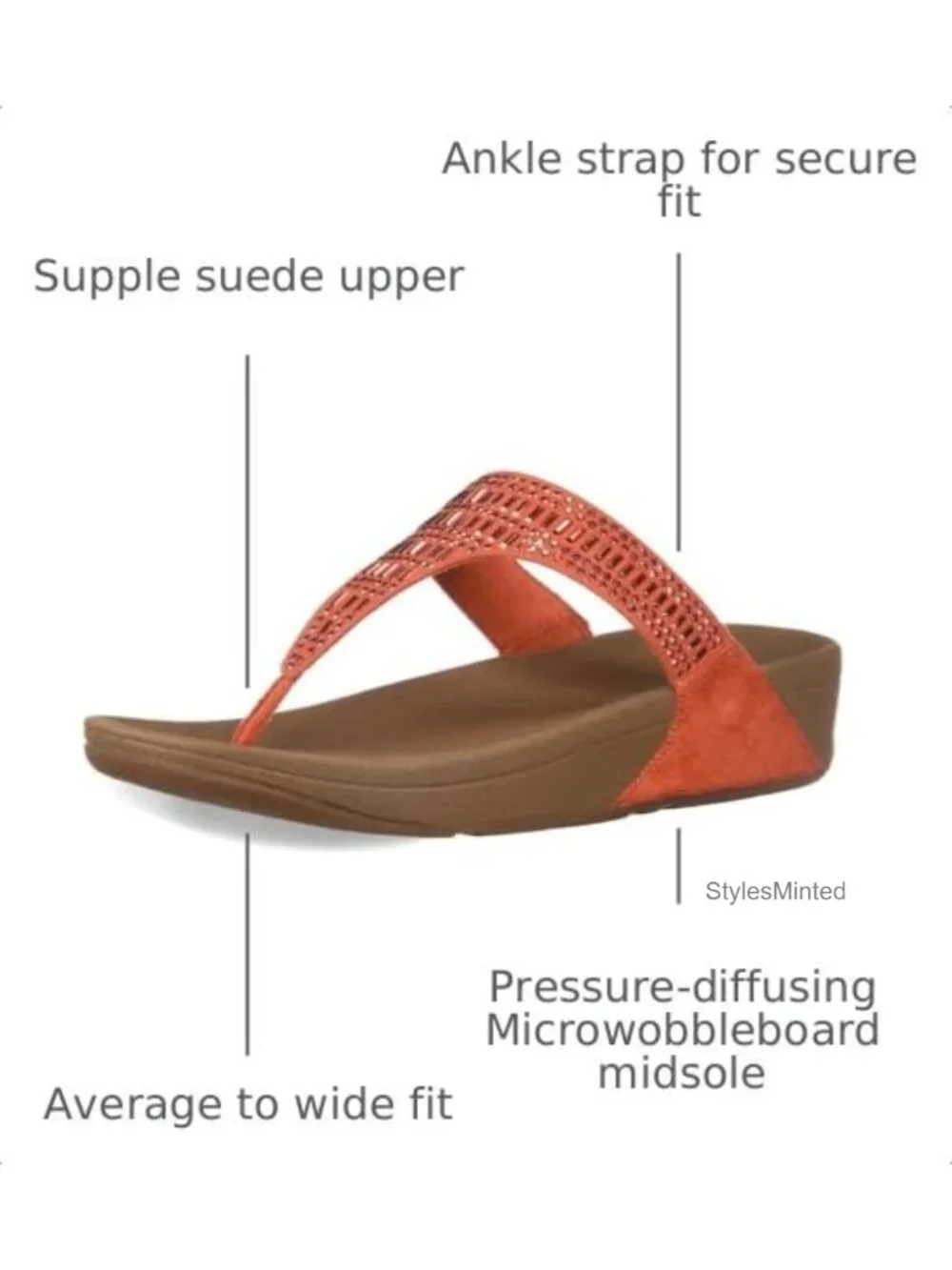 Women's Toe-Thong Sandals, Cushioned Microwobbleboard Midsoles, Slip-On